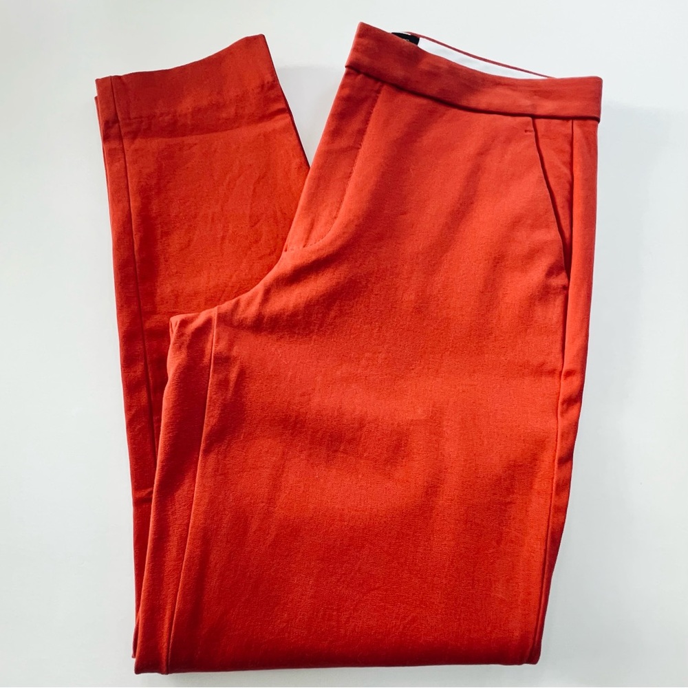 Banana Republic High-Rise Slim Ankle Dark Orange